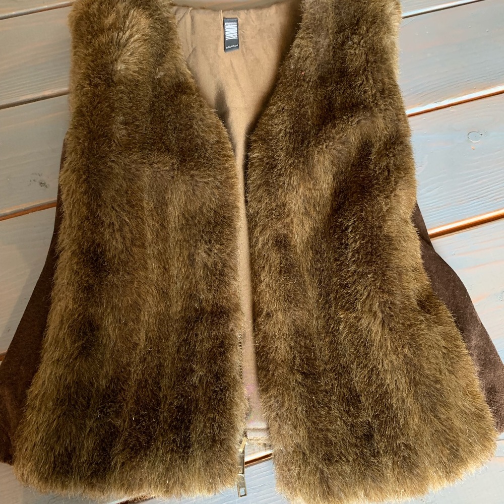 Vintage faux fur vest